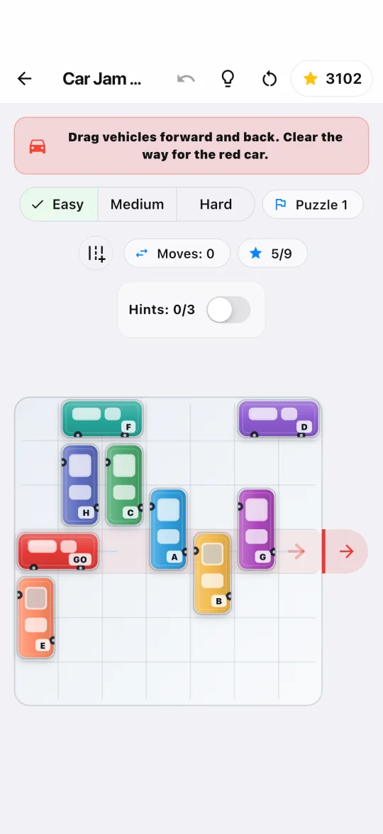Car Jam Escape game screenshot